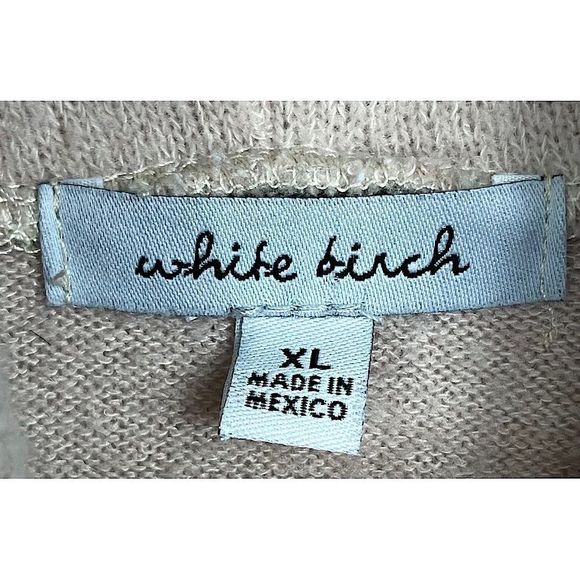 White Birch Fall Oversized Turtleneck Shirt | Color: Cream | Size: XL - Picture 4 of 5